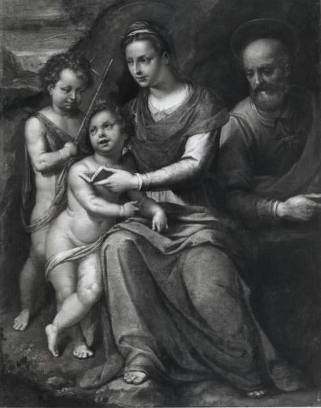 Sacra Famiglia con san Giovannino - attribuito 1